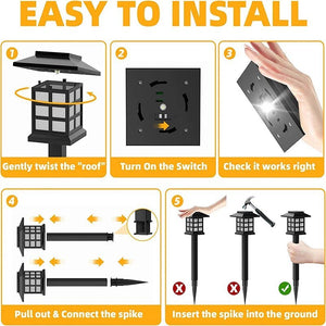 Waterproof Solar Led Lights For Garden Pathways (3 Pack)