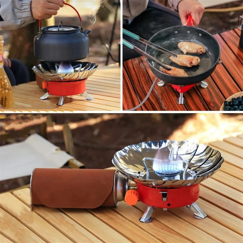 🔥 Lotus Small Square Stove -- Portable And Foldable, Experience Of Outdoor Cooking!