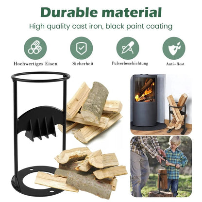 Heavy-Duty Kindling Splitter – Manual Firewood Log Splitter for Safe and Easy Wood Cutting SH1751817214987861000