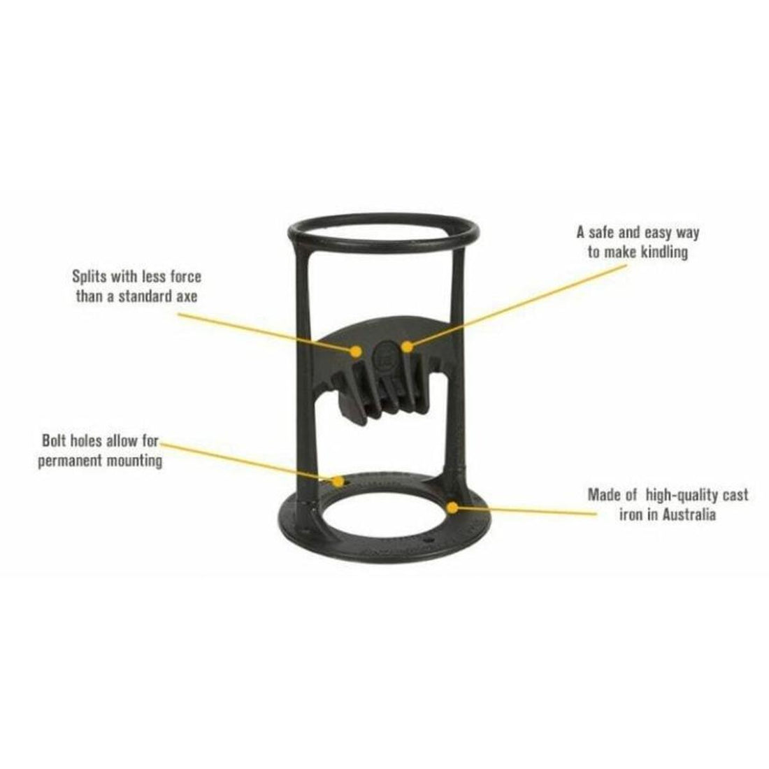 Heavy-Duty Kindling Splitter – Manual Firewood Log Splitter for Safe and Easy Wood Cutting SH1751817214987861000