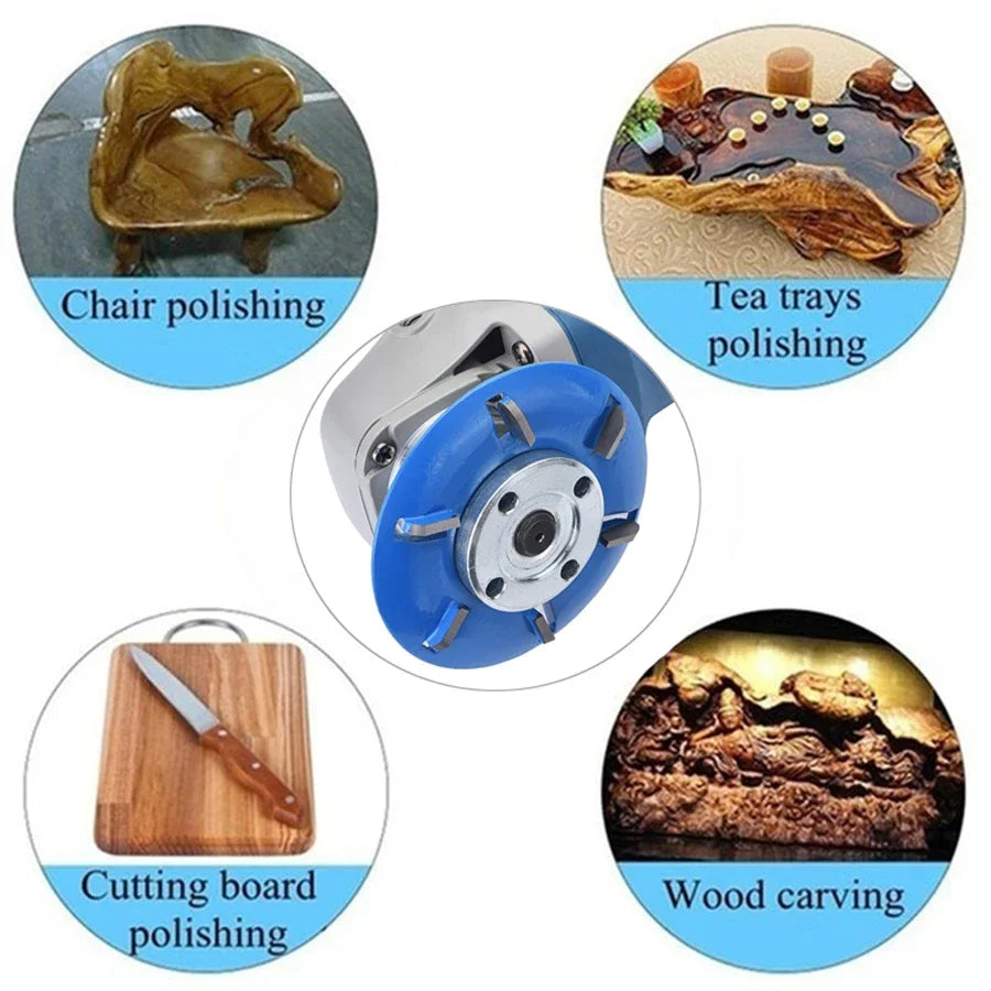 Wood Carving Disc 6 Teeth Grinding Wheel 16mm 22mm