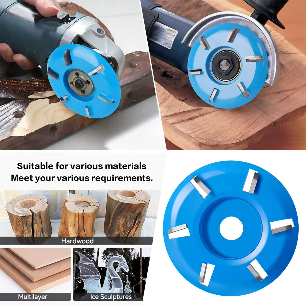 Wood Carving Disc 6 Teeth Grinding Wheel 16mm 22mm