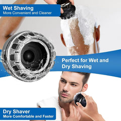 Rotary Round Hair Clippers – UFO Design for Men’s Self Haircuts