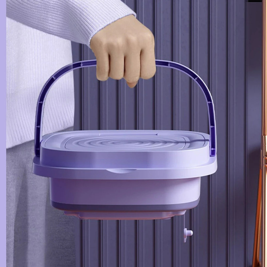 Electric Portable Washing Machine for Travel and Underwear – 8L Mini Folding Design 338423