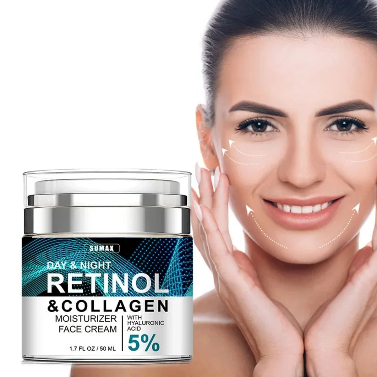 Collagen Retinol Face Cream for Wrinkle Repair - Day and Night Moisturizer 345695