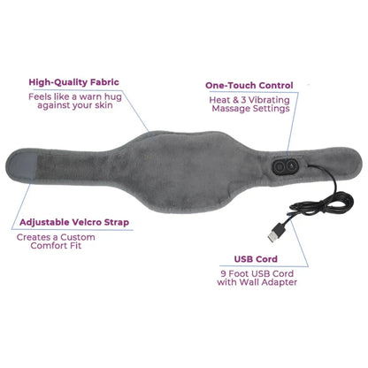Calming Heated Neck Wrap for Pain Relief – USB-Powered and Weighted Design 1005007059254413-al