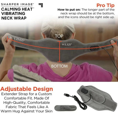 Calming Heated Neck Wrap for Pain Relief – USB-Powered and Weighted Design 1005007059254413-al