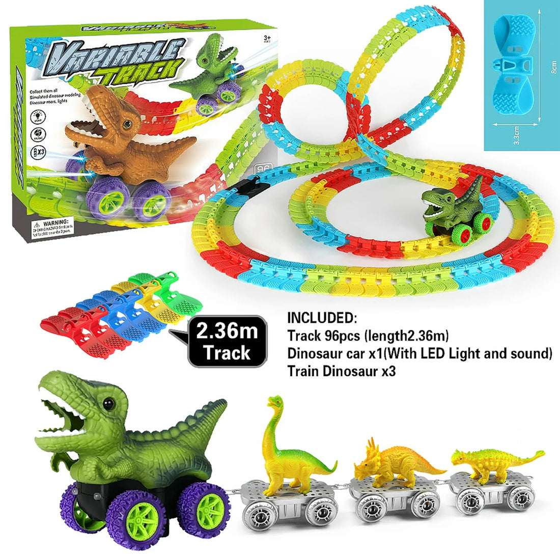 Anti-gravity Dinosaur Car Track for 4-12 Years Old 333127