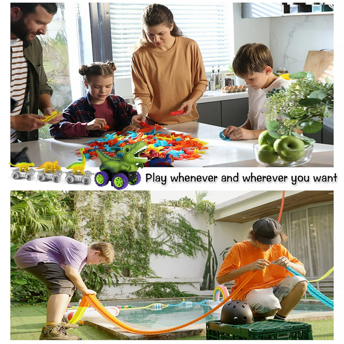 Anti-gravity Dinosaur Car Track for 4-12 Years Old 333127