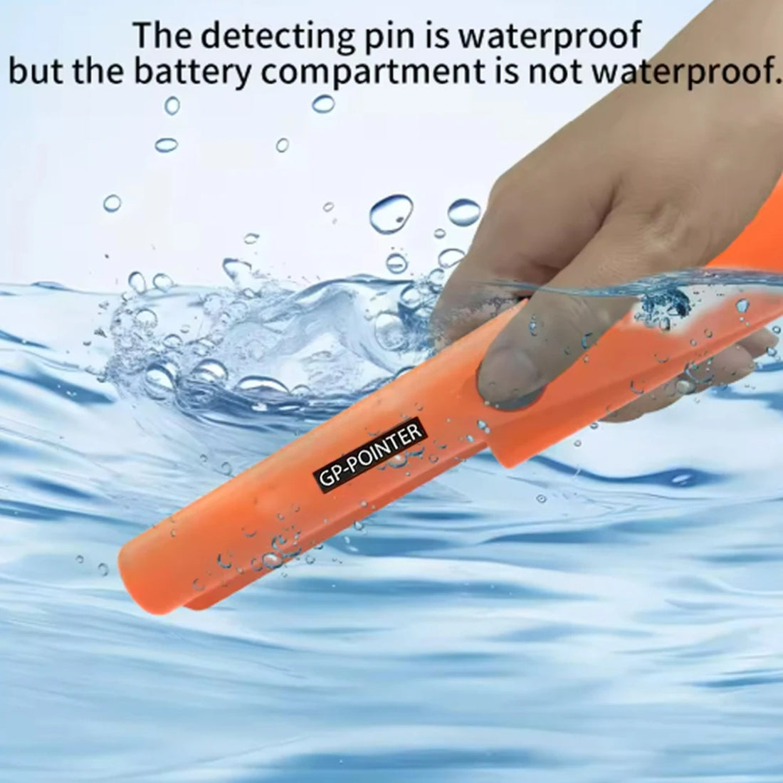 Waterproof Pinpoint Metal Detector – Small Handheld LED Finder 262205
