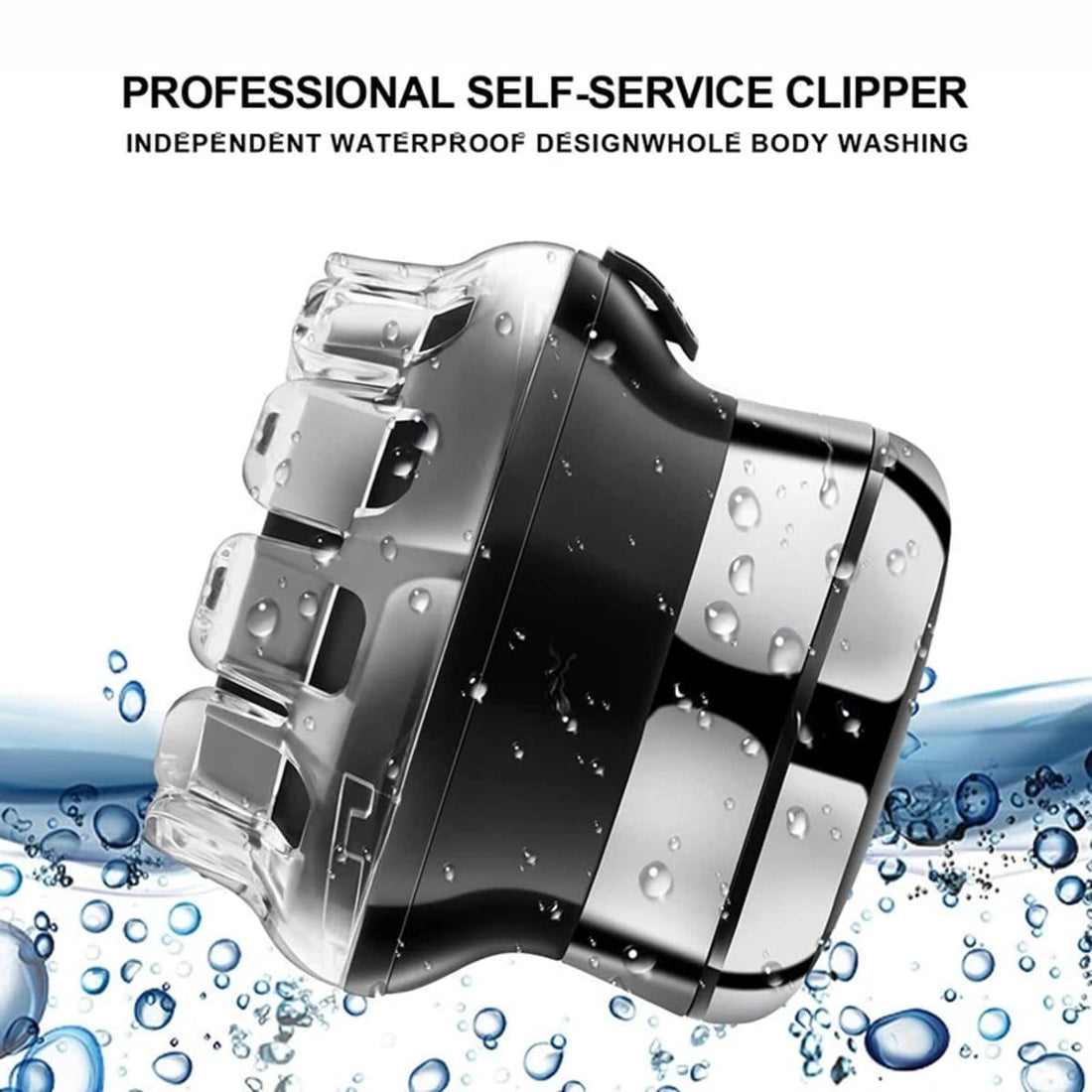 Rotary Round Hair Clippers – UFO Design for Men’s Self Haircuts 1005006723977571_Silver