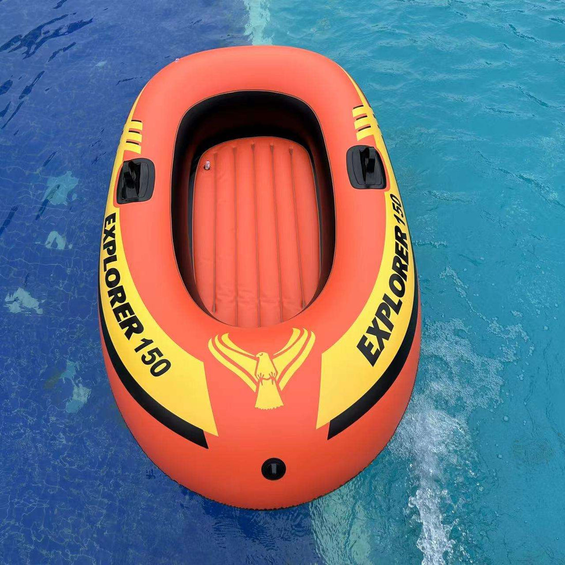 Explorer 150 Inflatable Boat Set Durable Water Raft Outdoor Recreation Gear 8653167886493-1