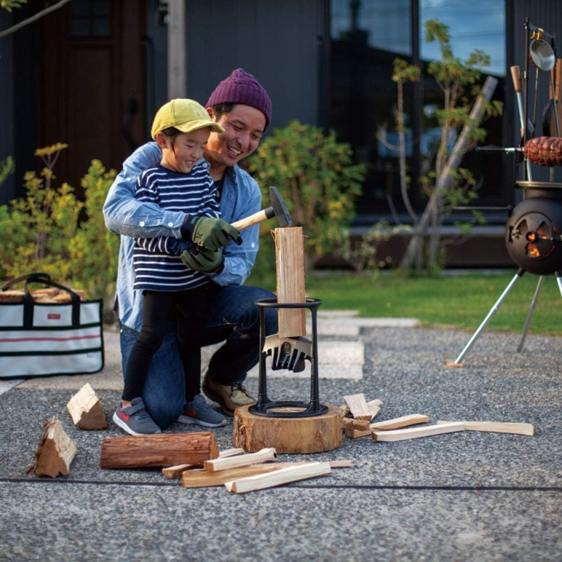 Heavy-Duty Kindling Splitter – Manual Firewood Log Splitter for Safe and Easy Wood Cutting SH1751817214987861000