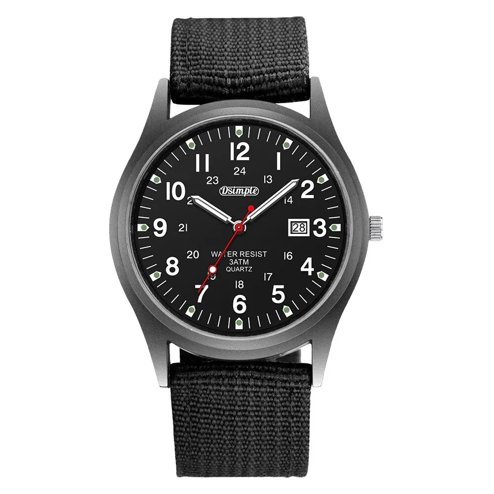 Luminous Military Wristwatch with Tactical Features - Waterproof, Shock Resistant 9902979318081-1