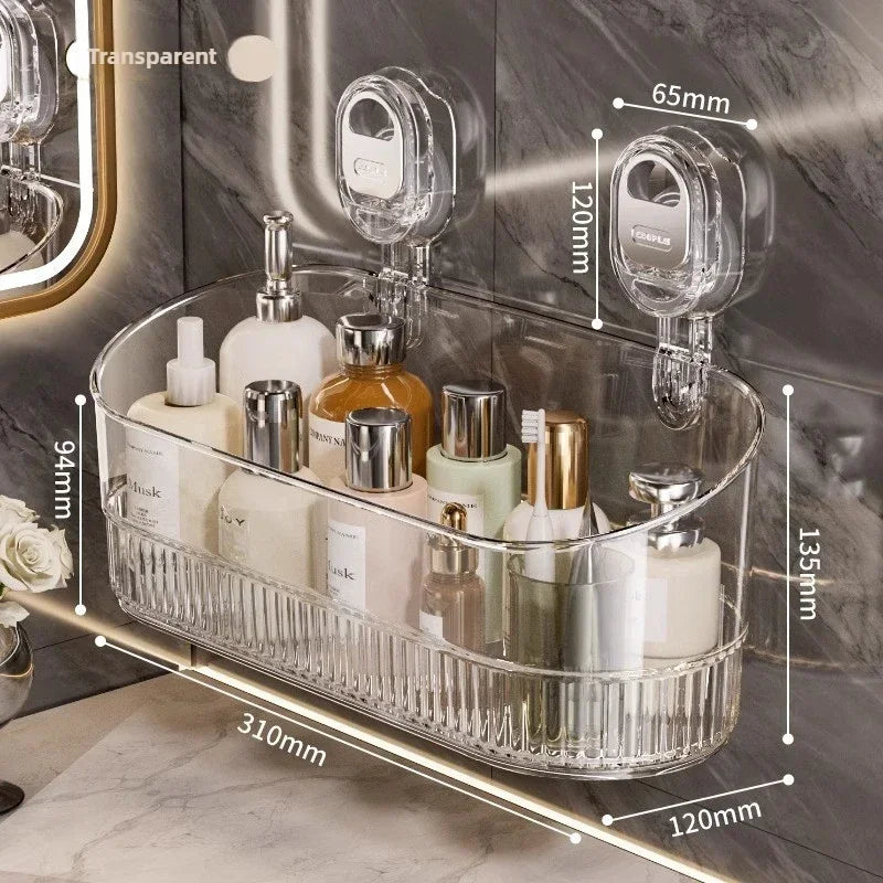 No-Drill Bathroom Suction Storage Box – Large Capacity & Strong Load-Bearing 9684751319342-1