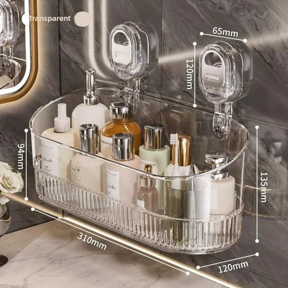 No-Drill Bathroom Suction Storage Box – Large Capacity & Strong Load-Bearing 9684751319342-1