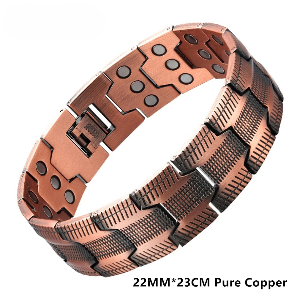Pure Copper Magnetic Therapy Bracelet For Men'S Health 12044082315582-1