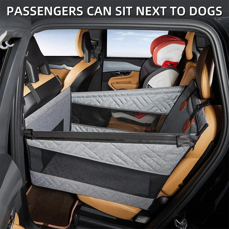 Portable Cats & Dog Seat for Car - Waterproof, Spacious & Secure for Stress-Free Car Rides 9957152555329-1
