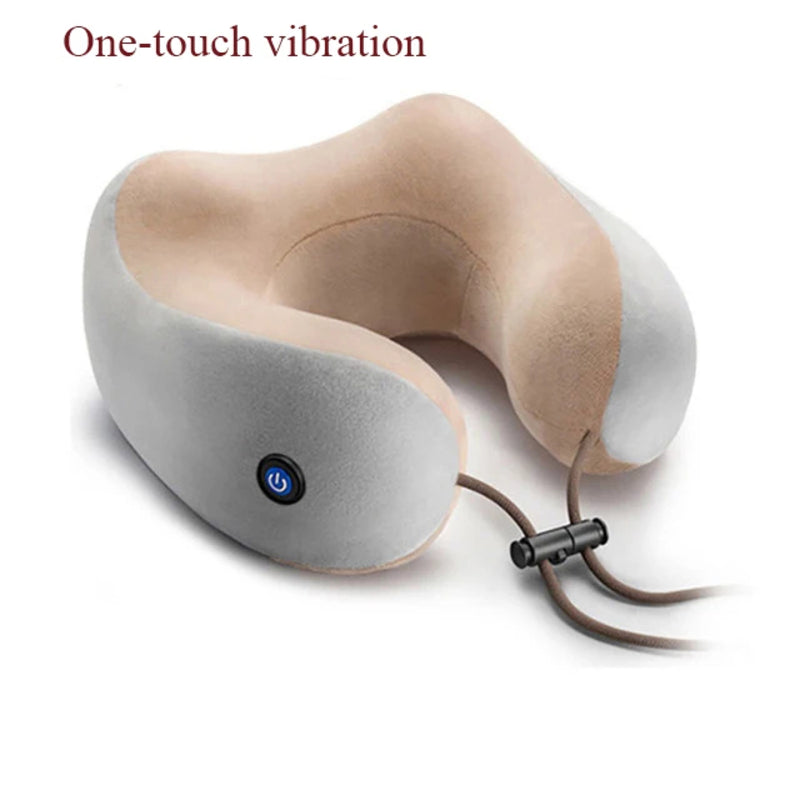 Massaging Neck Pillow - Pillow Portable Heated Massage Ideal for Travel, Relaxation and Office, U Shaped Pillow For Shoulder, Cervical Pain Relief 7983093252294-2