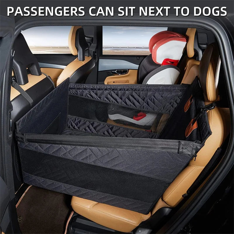Portable Cats & Dog Seat for Car - Waterproof, Spacious & Secure for Stress-Free Car Rides 9957152555329-1
