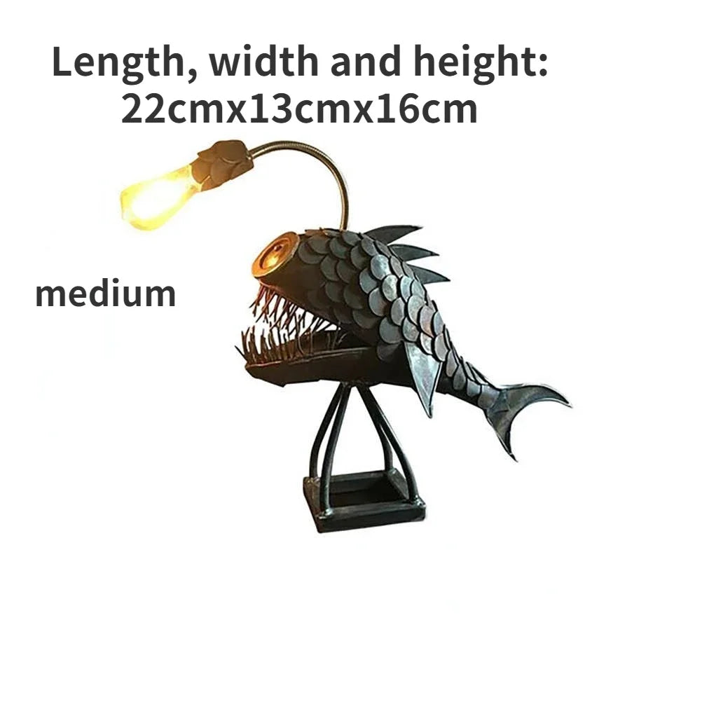 Steampunk Angler Fish Lamp – Cool & Unusual Floor Lamp for Your Home 9841546592577-1