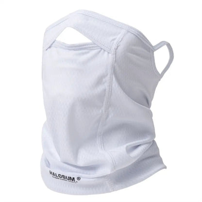 Army Green UV Protection Breathable Cycling Face Mask with Ear Hooks - Summer Ice Silk Neck Gaiter for Men and Women V888-ELOSUNG17378