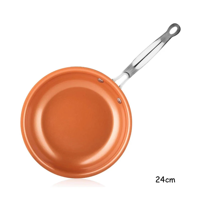 Professional Copper Pan With Non-Stick Coating & Perfect Heat Distribution 10373625774344-1