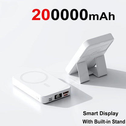 Portable Magnetic Wireless Power Bank 10000Mah Fast Charge With Stand 7974566166575-1