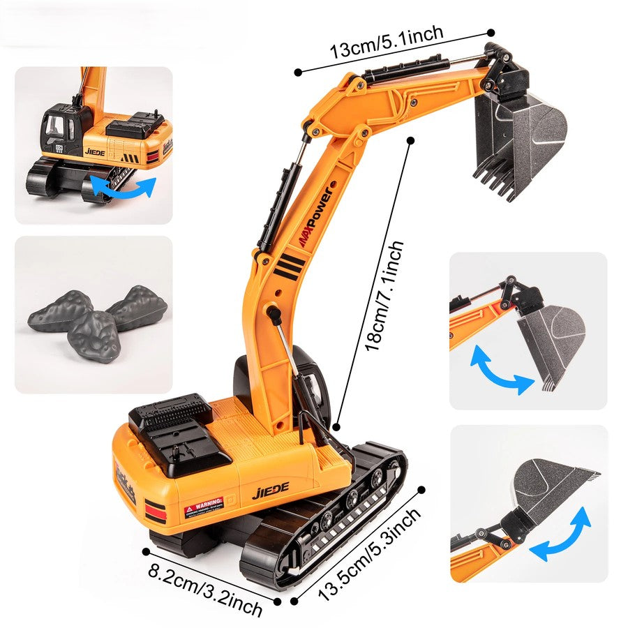 Children'S Interactive Transforming Construction Truck Playset 15613224943965-1
