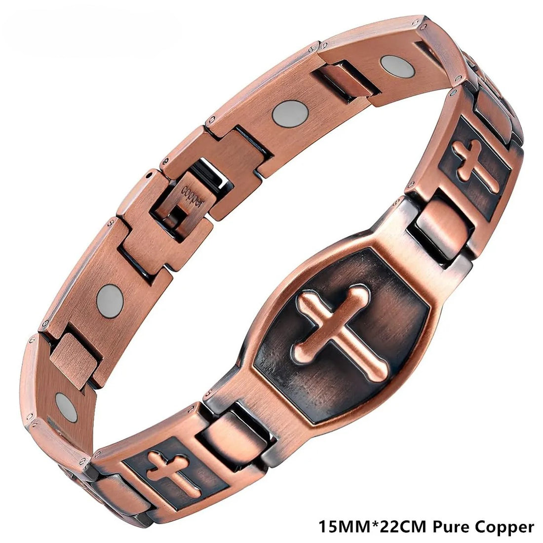 Pure Copper Magnetic Therapy Bracelet For Men'S Health 12044082315582-1