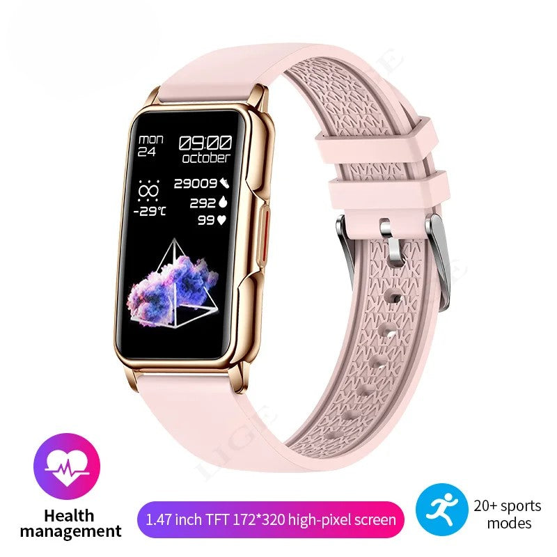 Zelina Women’S Smartwatch – Stylish Fitness Tracker With Heart Rate, Sleep Monitor & Notifications