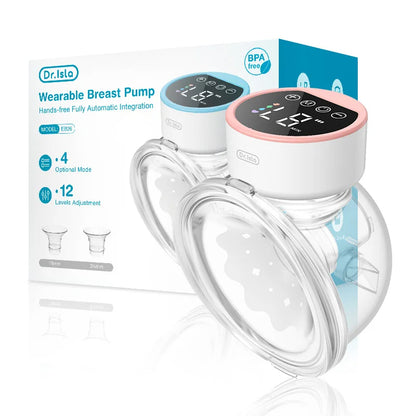 Electric Breast Pump - Hands, 4 Modes, 12 Suction Levels, Relieves Pain & Engorgement 1005008248172159-Blue