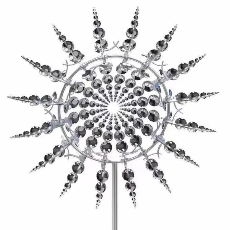 Anti-Rust Kinetic Metal Wind Spinner Windmill for Outdoor Garden Decor & Landscaping 9908747239745-1