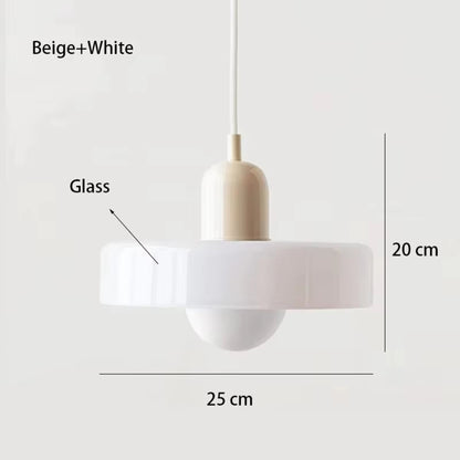 Bauhaus Pendant Light in Colored Glass