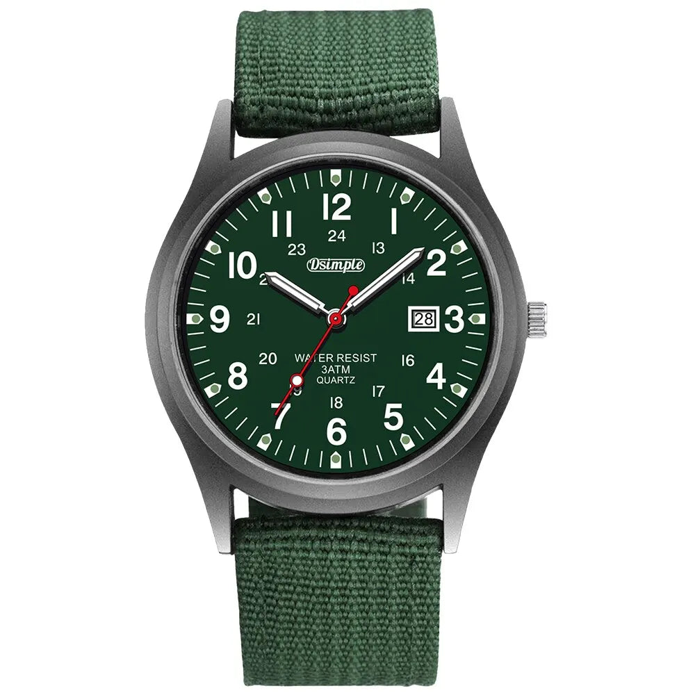 Luminous Military Wristwatch with Tactical Features - Waterproof, Shock Resistant 9902979318081-1