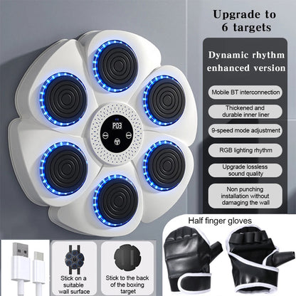 Music Boxing Pad with Targeting Features – Ultimate Punch Machine for Boxing Fitness 9840490152257-1