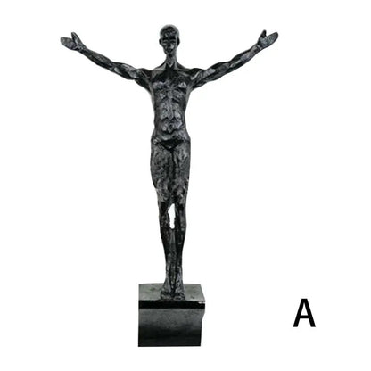 Wall Climbing Resin Sculpture Decorative Figure Home Hanging Decor 8496298688814-1