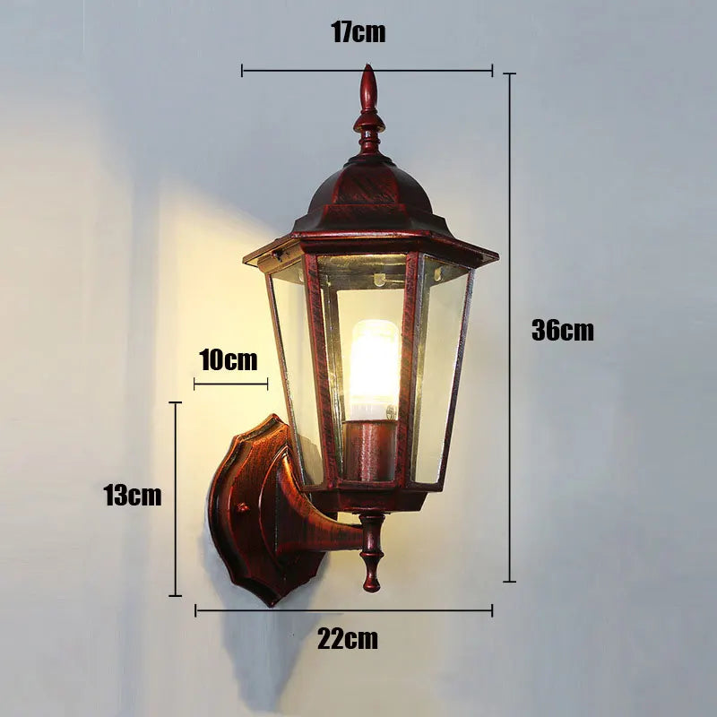 European Style Retro Outdoor Wall Light – Waterproof Garden And Porch Sconce Lamp 14891210801476-1