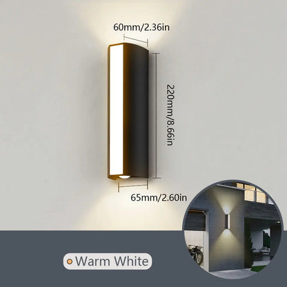 Led Waterproof Wall Lamp – Indoor & Outdoor Wall Sconce For Porch, Courtyard, Living Room, Bedroom, And Corridor Lighting (Ip65) 14984906899780-1