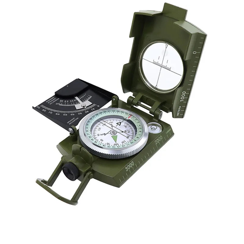 Military Compass | Waterproof Aluminum Alloy | Clinometer & Sighting Lens | Survival, Camping & Hiking 15146751164742-1