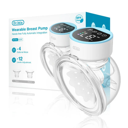 Electric Breast Pump - Hands, 4 Modes, 12 Suction Levels, Relieves Pain & Engorgement 1005008248172159-Blue