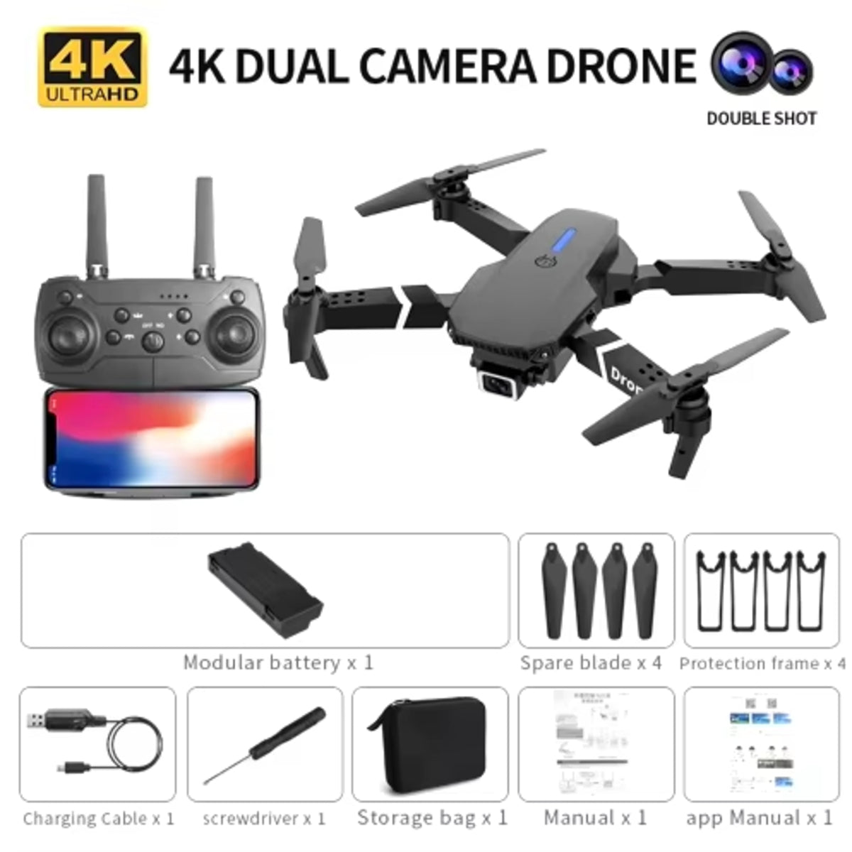 Dual Camera 4K Drone For Smooth Aerial Video Recording 8424390852739-2