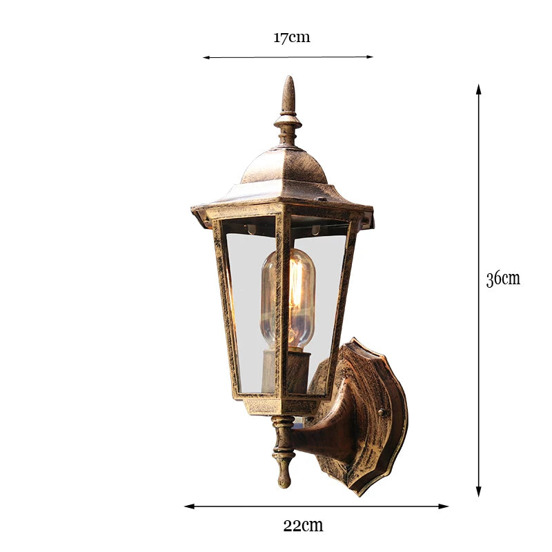 European Style Retro Outdoor Wall Light – Waterproof Garden And Porch Sconce Lamp 14891210801476-1