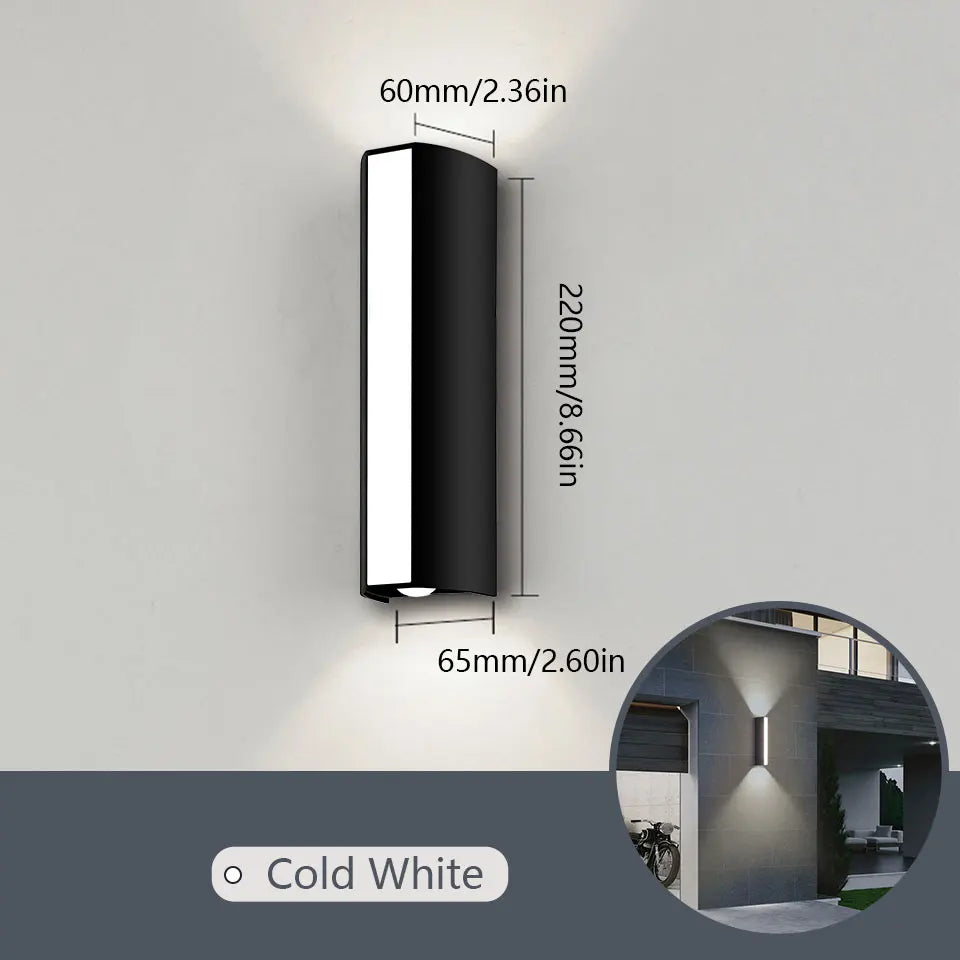 Led Waterproof Wall Lamp – Indoor & Outdoor Wall Sconce For Porch, Courtyard, Living Room, Bedroom, And Corridor Lighting (Ip65) 14984906899780-1