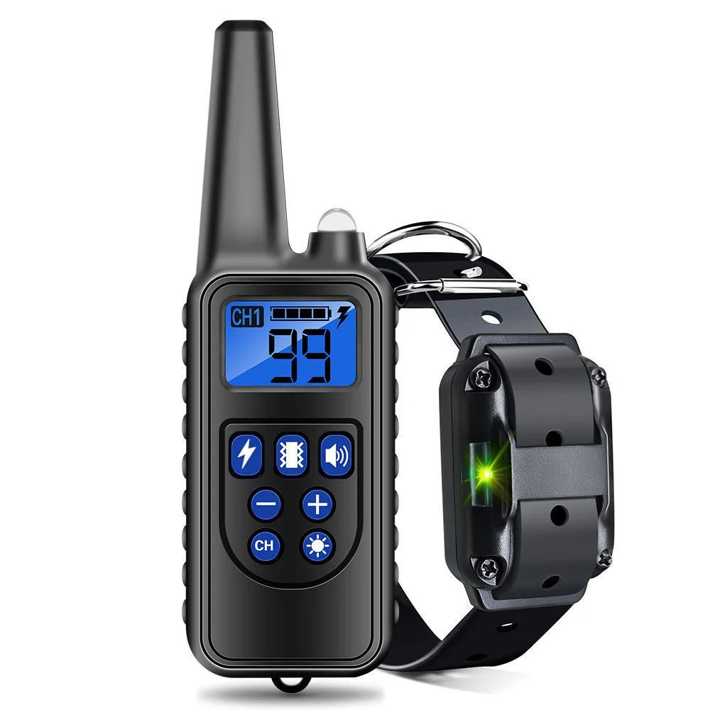 800M Rechargeable Electric Dog Training Collar - Waterproof, Remote Control & Ideal for Effective Dog Training 9975745872193-1
