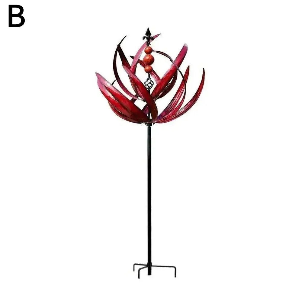 Decorative Windmill - Serene Garden Elegance with Graceful Spinning Motion 14821840912710-1