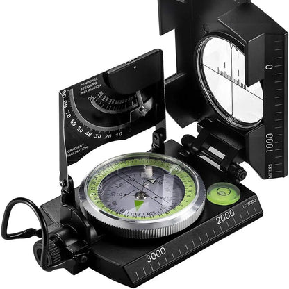 Military Compass | Waterproof Aluminum Alloy | Clinometer & Sighting Lens | Survival, Camping & Hiking 15146751164742-1