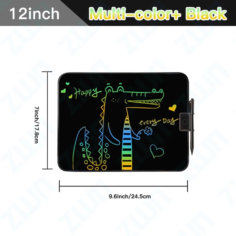 LCD Writing Tablet – Colorful Screen with One-Tap Erase & Pressure-Sensitive Drawing