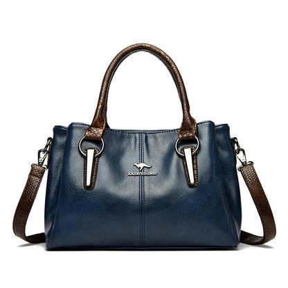 Premium Full-Grain Leather Classic Organizer Bag With Adjustable Strap 10110240653658-1