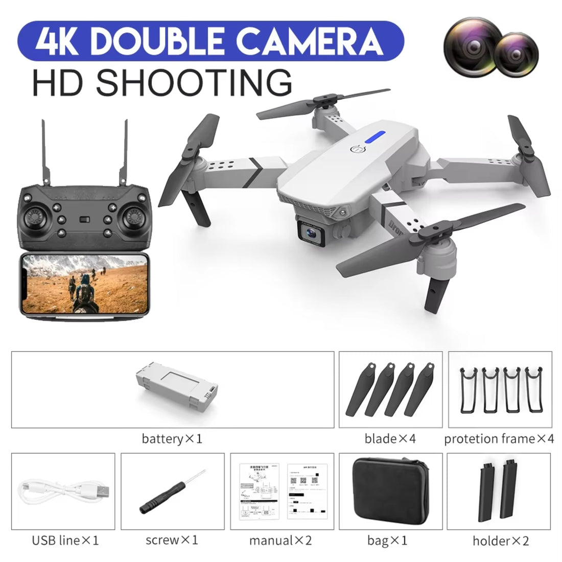 Dual Camera 4K Drone For Smooth Aerial Video Recording 8424390852739-2